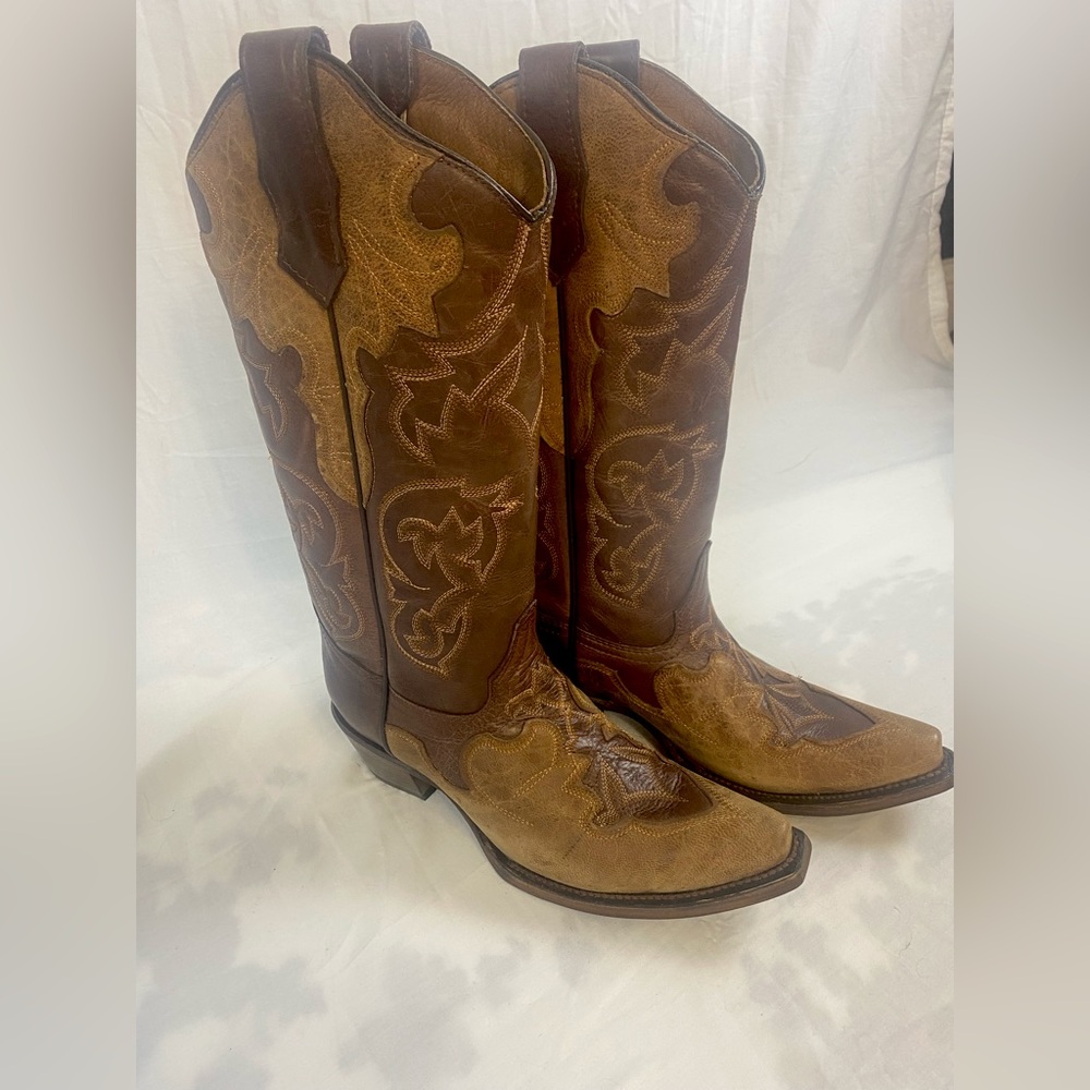 Circle G cowgirl boots snip toe size 7